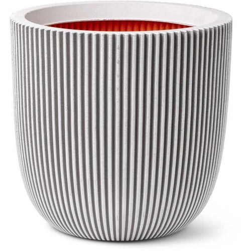Vaso da fiori a sfera - CAPI EUROPE - GROOVE NL - 43 x 41 cm - Avorio