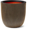 Capi Jardiniere Groove 43x41 cm nero e oro 445487