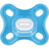 MAM Comfort Ciuccio Fisiologico +0m Blu Set da 2 + Scatola di Immagazzinaggio