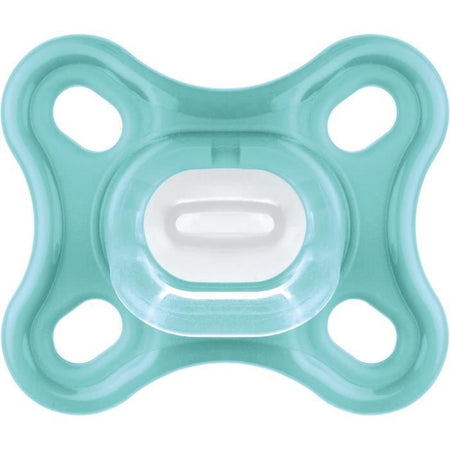 MAM Comfort Ciuccio Fisiologico +0m Blu Set da 2 + Scatola di Immagazzinaggio