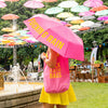 FISURA Ombrello con scritta Fucking Rain rosa