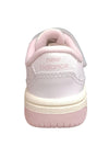 Scarpe sneakers Bambine e ragazze New Balance B80  bianco-rosa laccio elastico e velcro