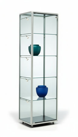 Vetrina da esposizione per gioielleria con piani regolabili cm. 51,5x51,5x183,5h
