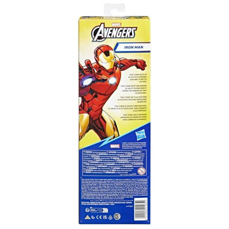 Statuetta Iron Man 30 cm, giocattolo Avengers Titan Hero Series per bambini dai 4 anni in su, Marvel