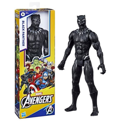 Figura Pantera Nera 30 cm, giocattolo Avengers Titan Hero Series per bambini dai 4 anni in su, Marvel