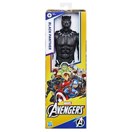 Figura Pantera Nera 30 cm, giocattolo Avengers Titan Hero Series per bambini dai 4 anni in su, Marvel