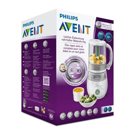PHILIPS AVENT 4 in 1 Baby Food Maker - Cuoce a vapore - Mescola - Riscalda - Scongela