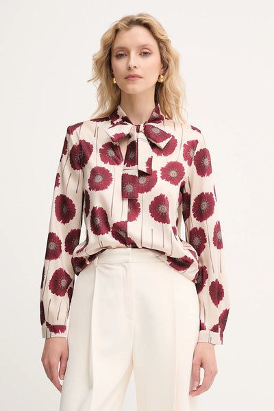 Camicia Fulvia twill poliestere stamp