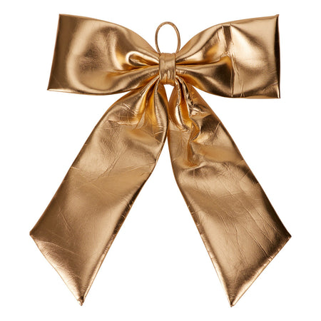 Fiocco di natale lucido da muro per decorazione natalizia h 80 cm