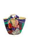 AYFEE | Borsa mare in paglia Abstract Print