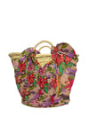AYFEE | Borsa mare in paglia Camouflage & Flowers