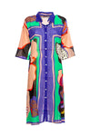 AYFEE | Kaftano midi chemisier Abstract Print