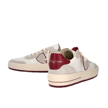 Philippe Model sneaker uomo philippe model - nice low man - bordeaux da uomo