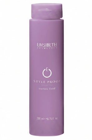 Fluido Capelli Ricci e Lisci Emsibeth Style Proof Curliss – Fluido Modellante Anticrespo Antistatico, Dona Elasticità e Corpo, Styling Naturale Leggero Senza Appesantire, Tenuta Media Professionale