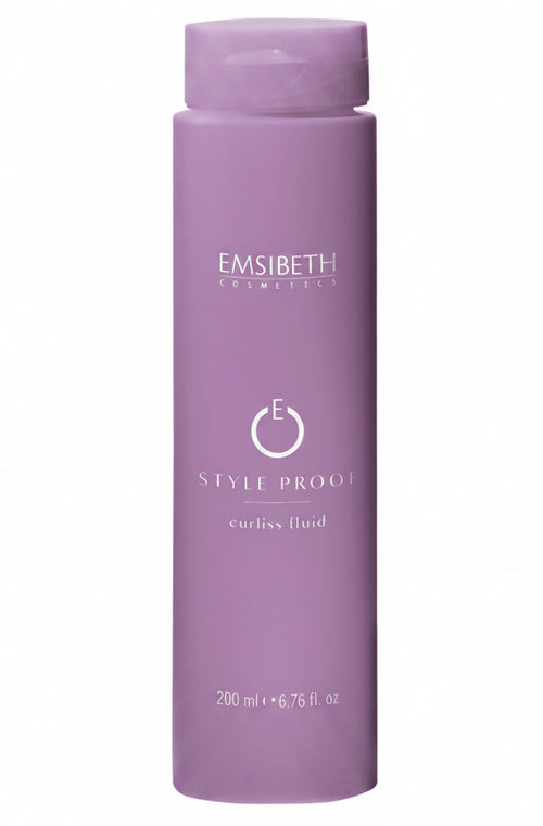 Fluido Capelli Ricci e Lisci Emsibeth Style Proof Curliss – Fluido Modellante Anticrespo Antistatico, Dona Elasticità e Corpo, Styling Naturale Leggero Senza Appesantire, Tenuta Media Professionale