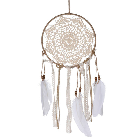 Acchiappasogni macramè boho chic scacciasogni per camera da letto h 70 cm