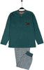 Admas Pigiama Bambino caldo cotone scozzese pied de poule 54286 S22 - Passarelli Biancheria