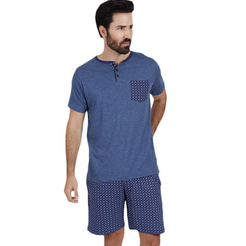 Admas Pigiama Corto Maniche Corte da Uomo 55287 S22 - Passarelli Biancheria