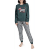 Admas Pigiama Donna caldo cotone scozzese pied de poule 54589 S27 - Passarelli Biancheria