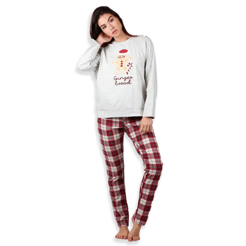 Admas Pigiama Invernale da Donna in Caldo Cotone 56236 S34 - Passarelli Biancheria