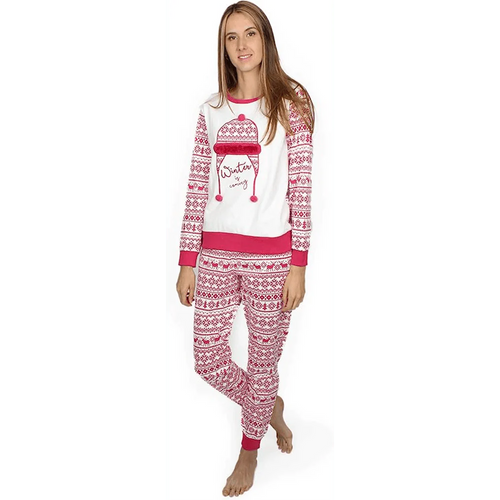 Admas Pigiama Invernale da Donna in Caldo Cotone 54140 S33 - Passarelli Biancheria