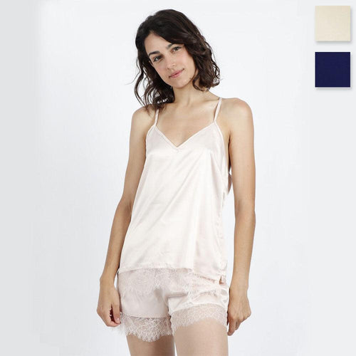 Admas Pigiama da Donna in Raso Modello Corto con Bretelline 50924 S27 - Passarelli Biancheria