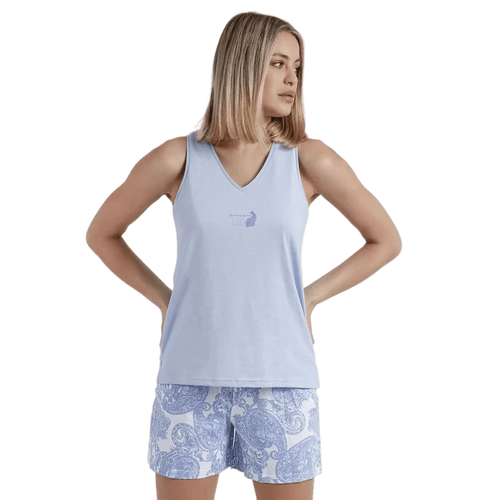 Admas Pigiama da donna senza maniche corto 60134 S24 - Passarelli Biancheria