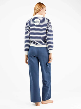 Pigiama Donna Gisela 2/20364S – Pile Beatles con Zip e Pantaloni Cargo