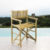 Sedia regista Mimosa in legno di Bamboo, 60 x 44 x 88 cm