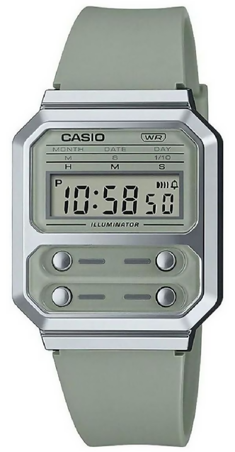 Casio A-100WEF-3A – Orologio Digitale Vintage orologio unisex in acciaio inossidabile