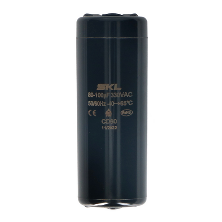 Condensatore Elettrolitico Spunto Motore 80 - 100 mf 220 Volt PER COMPRESSORI FRIGORIFERO
