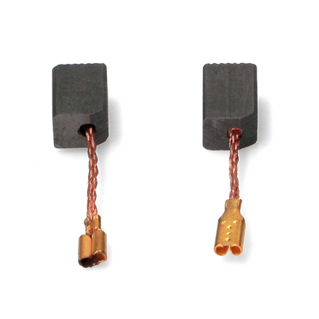 Coppia spazzole in carbone con attacco faston per motore del trapano 6,3x8x13 mm