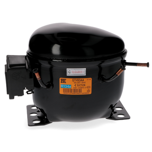 Compressore frigo ZEL GTH93AA gas r134 1/4 hp. cilindrata: 9,3 cc