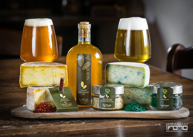 Pecorino Biologico allo Zafferano, 600 gr