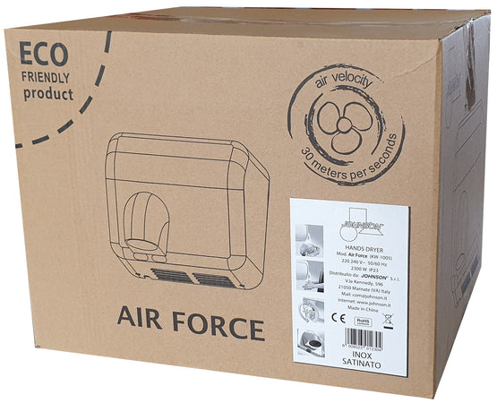 Johnson Air Force Asciugatura Rapida Design Moderno Anti Vandalism 2300W