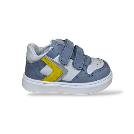 Scarpe Primi Passi Balducci Cita Pelle Grigio Bianco Giallo Made in Italy Bambino