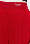Tommy Hilfiger GONNA FLUID PLEATED PULL ON MIDI SKIRT da donna