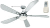 Ventilatore Soffitto Elegante Silenzioso 132cm 5 pale Luce Telecomando Moderno