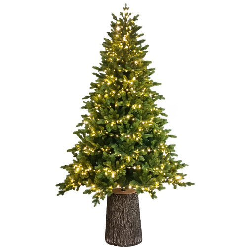 Albero di natale con Led e Tronco Dolomiti in PE Effetto Real Touch