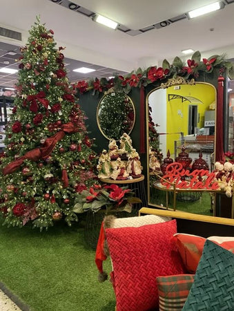 Albero di natale con Micro Led Incorporati "Madison" 80 % PE Effetto Real Touch