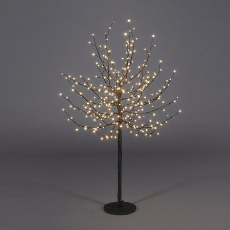 Albero luminoso "Faggio" tronco lungo rami a microled luce calda da interno ed esterno