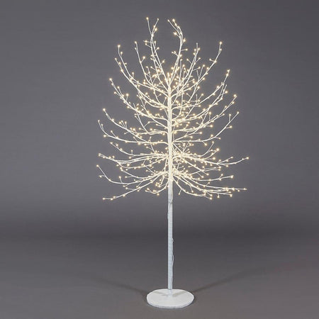 Albero luminoso "Faggio" tronco lungo rami a microled luce calda da interno ed esterno