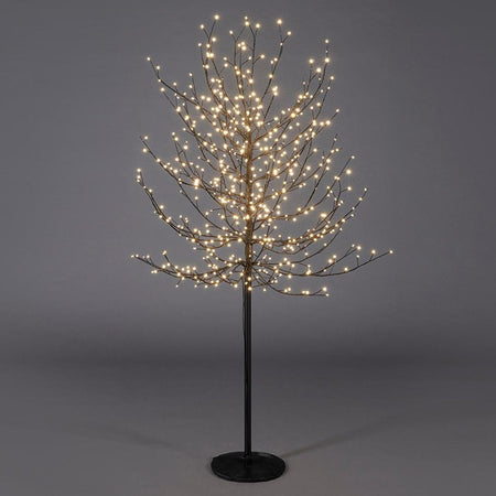 Albero luminoso "Faggio" tronco lungo rami a microled luce calda da interno ed esterno