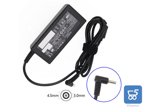 Alimentatore Caricatore HP Originale 65W 19.5V 3.33A Spinotto blu 4.5 x 3.0mm