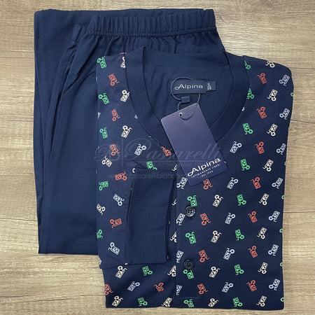 Alpina Pigiama Cotone Leggero da Uomo 294 Bibite 2508S38