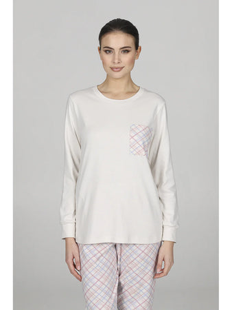 Alpina Pigiama Invernale in Caldo Cotone da Donna Fedora AFL345 2511S72