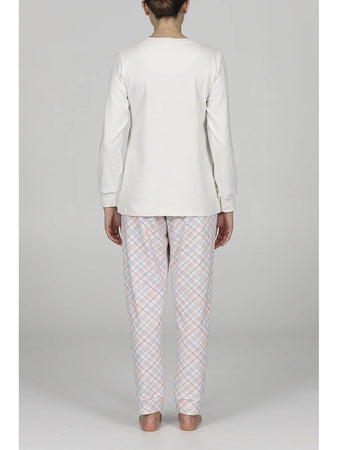 Alpina Pigiama Invernale in Caldo Cotone da Donna Fedora AFL345 2511S72