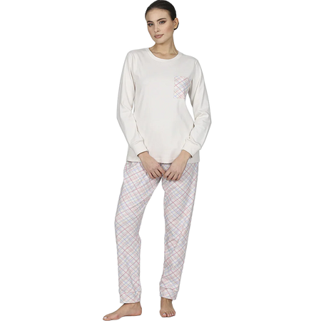 Alpina Pigiama Invernale in Caldo Cotone da Donna Fedora AFL345 2511S72