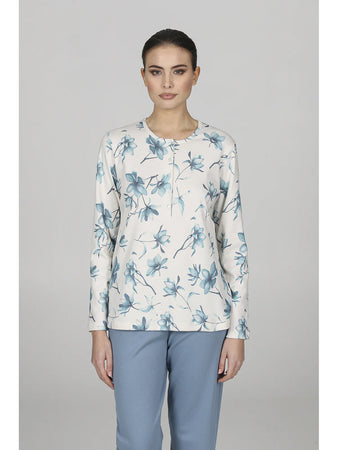 Alpina Pigiama Invernale in Caldo Cotone da Donna Franca AFL341 2511S68