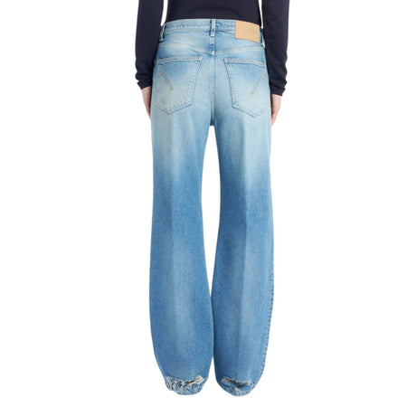 DONDUP pantaloni donna dondup - pantalone francine - denim da donna